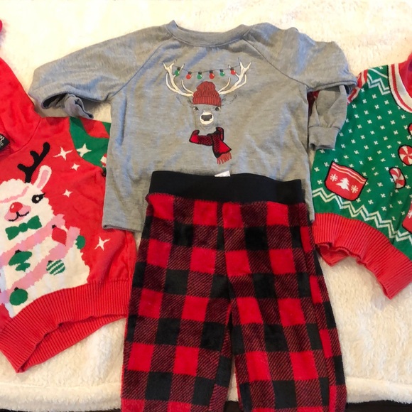 Holiday Christmas 🎄 Clothing. Bundle of 2 Sweaters and pajamas - Picture 3 of 17